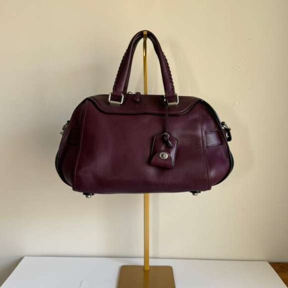 Coach Ace Satchel Bag - 37017- Oxblood - Picture 1 of 10